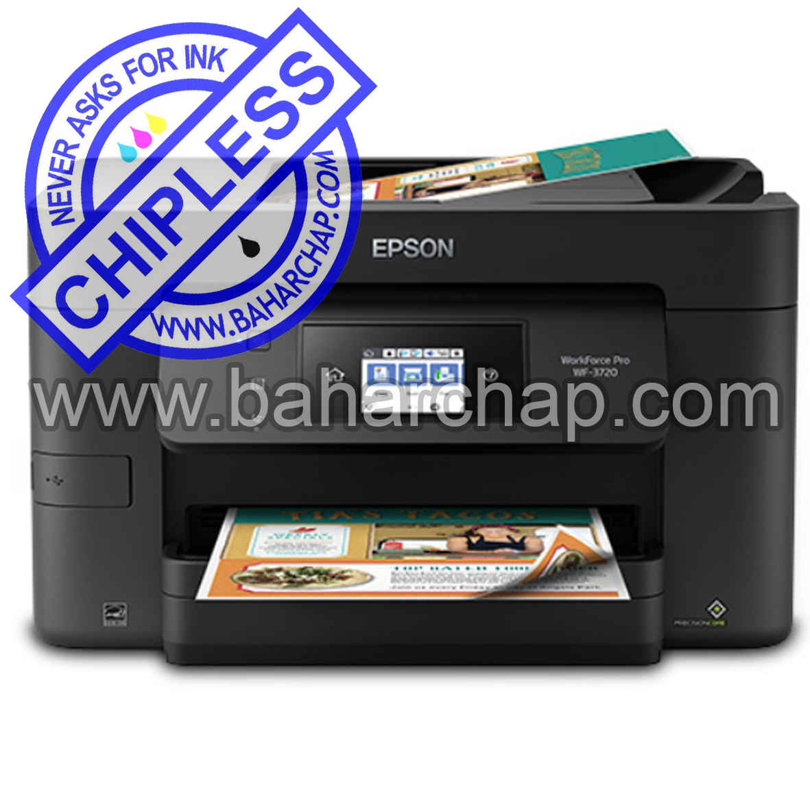 فروشگاه و خدمات اینترنتی بهارچاپ اصفهان-بدون چیپ کردن اپسون WF3720-epson wf-3720 chipless firmware