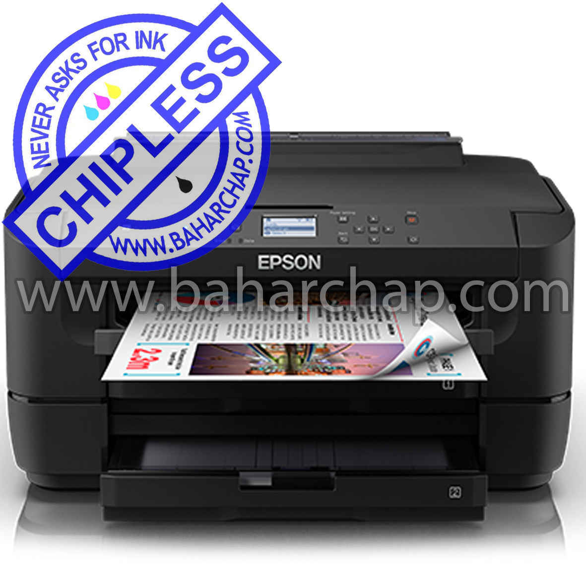 فروشگاه و خدمات اینترنتی بهارچاپ اصفهان-بدون چیپ کردن اپسون WF7211-epson WF7211chipless firmware