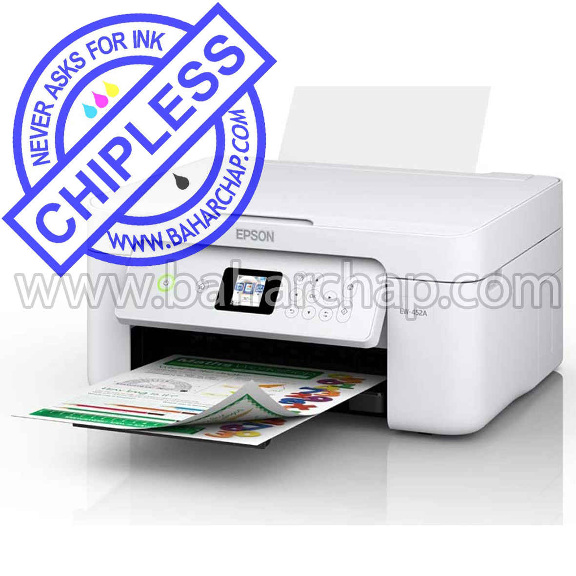 فروشگاه و خدمات اینترنتی بهارچاپ اصفهان-بدون چیپ کردن اپسون EW-E452A-epson EW-E452A chipless firmware